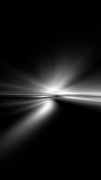Endless Depth: Abstract Black and White Composition