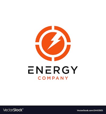Energy chart logo design vector image