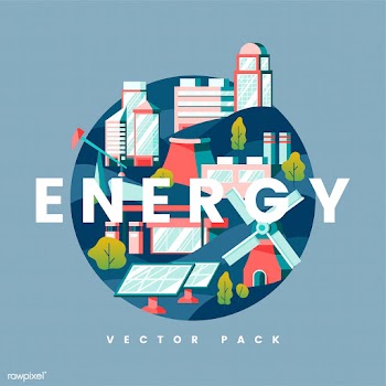 Energy concept vector in blue | Free stock vector - 486875