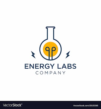 Energy labs logo design vector image