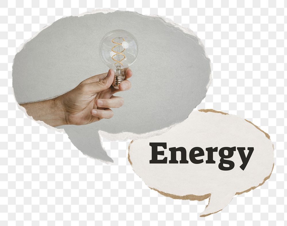 Energy png speech bubble sticker, | Free PNG - rawpixel