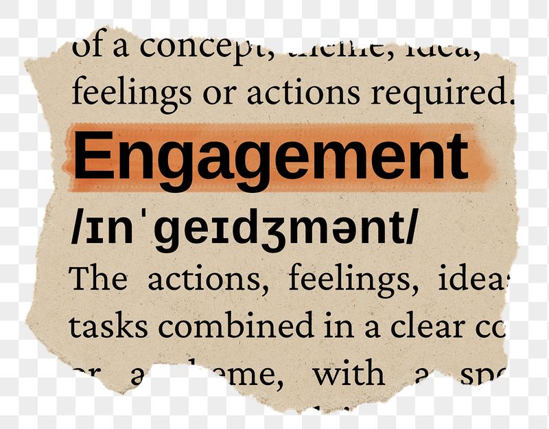 Engagement png word sticker, torn | Free PNG - rawpixel