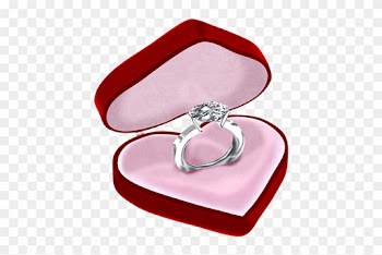 Engagement Ring Diamond Jewellery Clip Art - Wedding Ring In Box Png