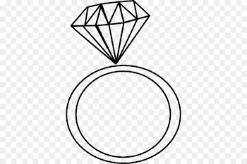 Engagement ring Diamond Wedding ring Clip art - Black And White Engagement Clipart 
