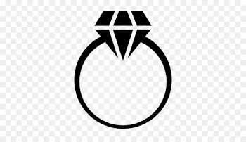 Engagement Ring, Ring, Diamond, Line, Line Art PNG
