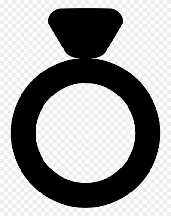 Engagement Ring Silhouette Wedding Ring Clip Art - Engagement Ring Silhouette