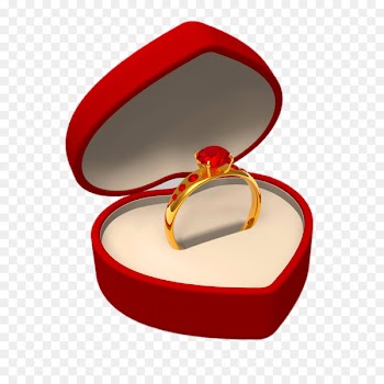 Engagement ring Stock photography Gold Box - Ruby ring 