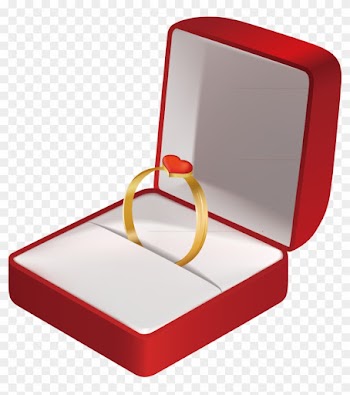 Engagement Ring Wedding Ring Jewellery Clip Art - Wedding Ring Box Clipart
