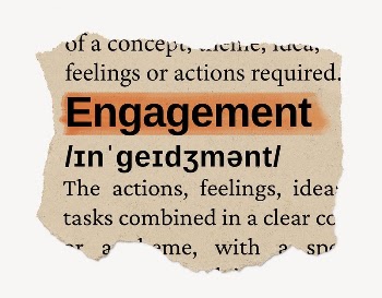 Engagement ripped dictionary, editable word | Free PSD - rawpixel