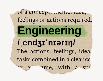 Engineering ripped dictionary, editable word | Free PSD - rawpixel