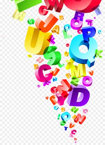 English alphabet English grammar Royalty-free Illustration - Colorful abstract English alphabet 