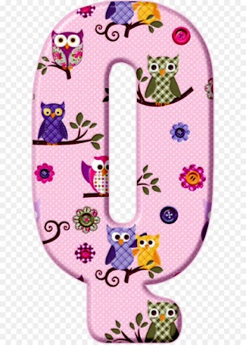 English alphabet Letter Owl ALFABETOS DECORATIVOS - owl 