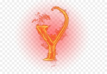 English alphabet Letter Y Fire - Burning letter 