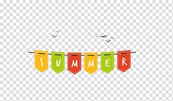 English alphabet Summer, color capital letters bar flag transparent background PNG clipart
