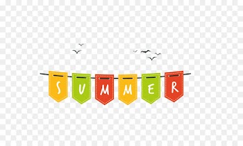 English alphabet Summer - Vector color capital letters bar flag 