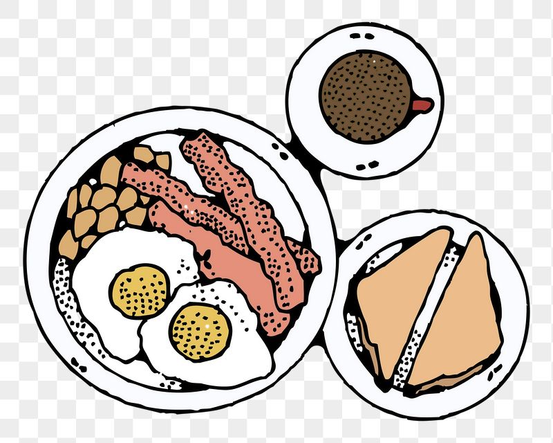 English breakfast png sticker illustration, | Free PNG - rawpixel