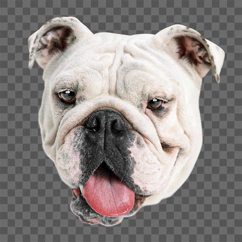 English bulldog png sticker, transparent | Free PNG - rawpixel