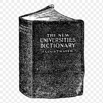 English dictionary png clipart, vintage | Free PNG Illustration - rawpixel