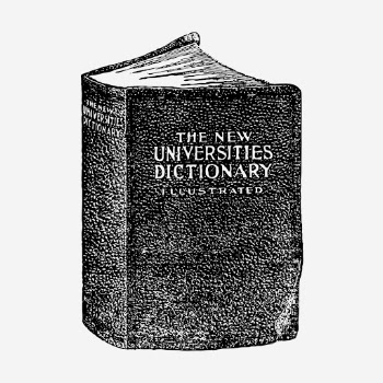 English dictionary, vintage object illustration. | Free Photo Illustration - rawpixel
