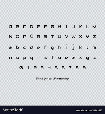English letters vector image