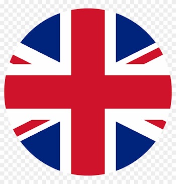 English - - Uk Flag Circle Vector