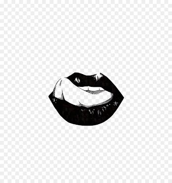Engraved Lips: The Lasting Effect of a Single Word Drawing Wallpaper - Sketch lips 