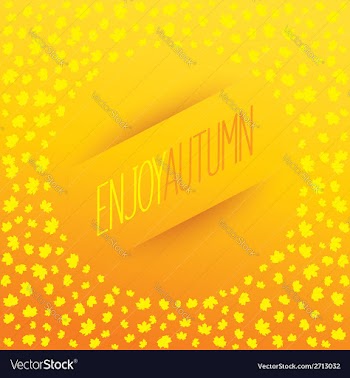 Enjoy autumn banner vector image