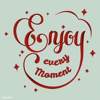 Enjoy every moment typography design | Free stock vector - 399632