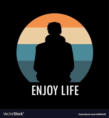 enjoy life typography for t shirt design premium