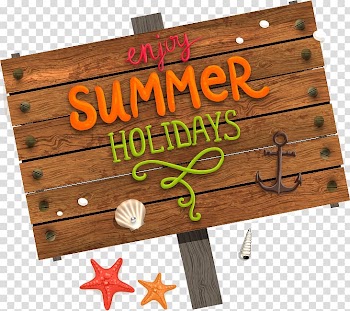 Enjoy Summer Hlidays signboard, Summer vacation Beach, beach signs transparent background PNG clipart