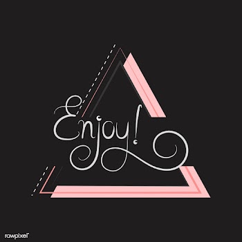 Enjoy typography badge design vector | Free stock vector - 494720