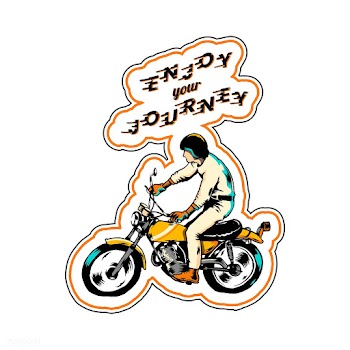 Enjoy your journey sticker | Free stock vector - 575110