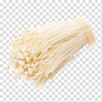 Enokitake Mushroom Vegetable Food, A bunch of mushroom transparent background PNG clipart