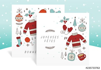 Ensemble chaleureux bonne année pour réseaux sociaux