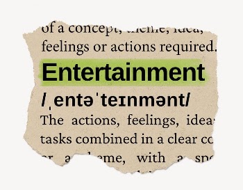 Entertainment ripped dictionary, editable word | Free PSD - rawpixel
