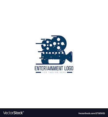 Entertainment video logo designs retro logo vector image