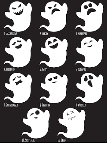 Entry #12 by ceschram for I need some faces for this cartoon ghost ...