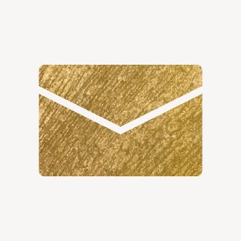 Envelope email icon, gold illustration | Free Icons - rawpixel