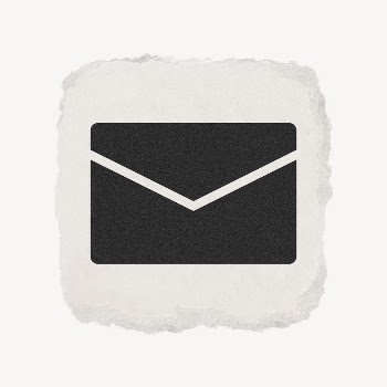 Envelope email icon, ripped paper | Free Icons - rawpixel
