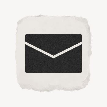 Envelope email icon, ripped paper | Free Icons - rawpixel