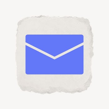 Envelope email icon, ripped paper | Free Icons - rawpixel