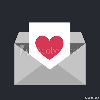 Envelope icon with heart symbol