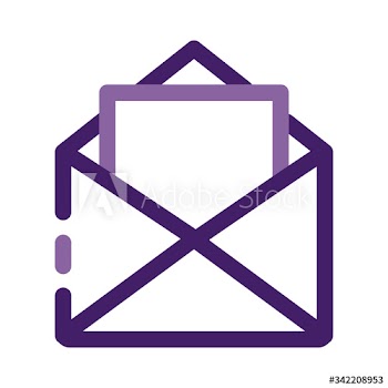 envelope mail send line style icon