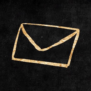 Envelope sticker, gold aesthetic doodle | Free Vector Illustration - rawpixel