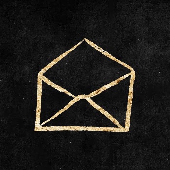 Envelope sticker, gold aesthetic doodle | Free Vector Illustration - rawpixel