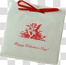 Envelope , white and red Happy Valentine's Day gift box transparent background PNG clipart