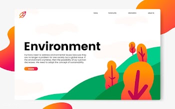 Environment and nature informational website .. | Free stock vector - 458348