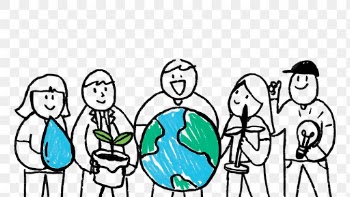 Environment doodle png, reforestation concept | Free stock illustration | High Resolution graphic