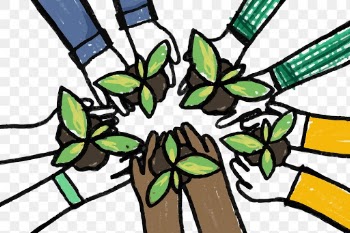 Environment doodle PNG, reforestation concept | Free stock illustration | High Resolution graphic
