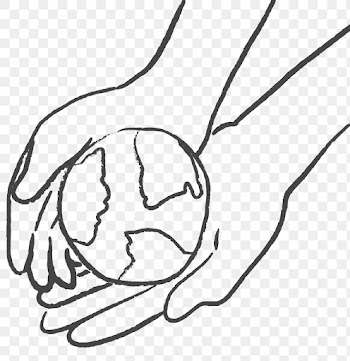 Environment doodle png, with hand holding… | Free stock illustration | High Resolution graphic